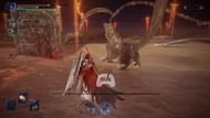 Duel with Gladius in Night time cycle (Image via Sportskeeda Gaming // FromSoftware)